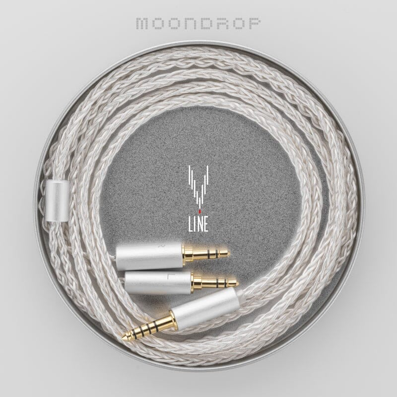 Moondrop Line V 6N Single Crystal Copper Silver-Plated Litz 4.4mm