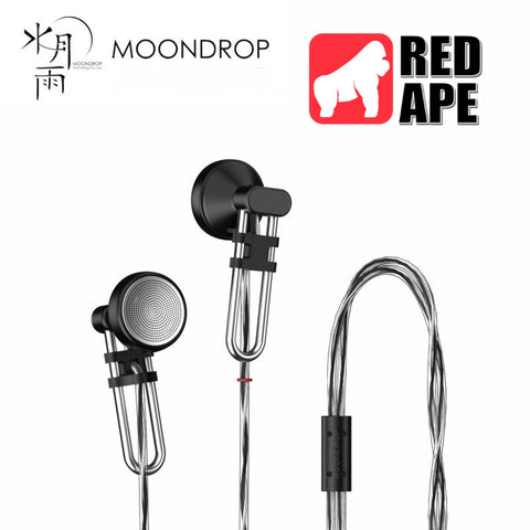 MOONDROP U2 14.8mm Dynamic Driver Earbuds U-2 Hi-Fi Earbuds Flat-head Earphones with 3.5mm Standard Single-Ended Plug