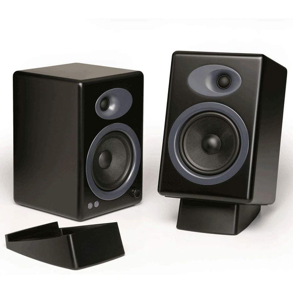 Audioengine DS2, Desktop Speaker Stands ( 1 Pair): Vibration Damping, Tilted Silicone Tabletop Stands (DS2)