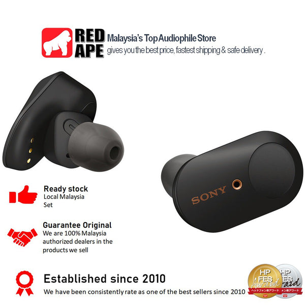 Sony WF-1000XM3, True Wireless Earbuds: Bluetooth with Noise Cancellation TWS (WF1000 XM3)