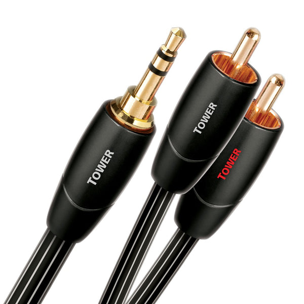 AudioQuest Tower, RCA to 3.5mm Interconnect Cable: Premium Audio Cable (Tower)