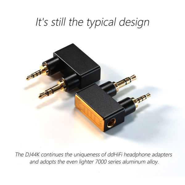 DDHifi DJ44K, 4.4mm to 2.5mm Adapter: 4.4mm Female to 2.5mm Balanced Adapter (DJ 44K)