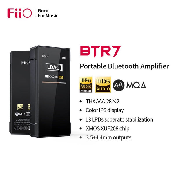 FiiO BTR7, Flagship Bluetooth Receiver, DAC and Amplifier: Supports LDAC/aptX HD/MQA 384K (BTR 7)