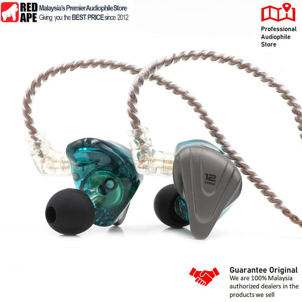 KZ ZSX, In-Ear Monitors with Mic: 5BA+1DD 6 Driver with Zinc Alloy Faceplate Hybrid Earphones IEM (KZ ZSX)