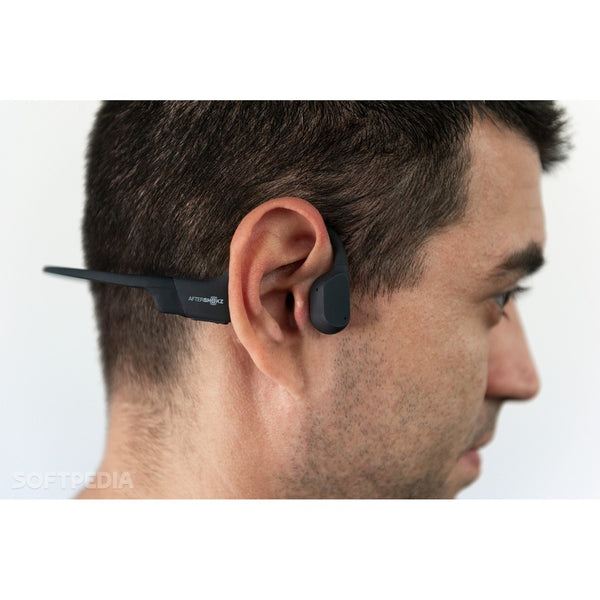 Aftershokz Aeropex, Bone Conduction Wireless Bluetooth Headphones: Lightest Design with Noise-Canceling Mic (Aeropex)