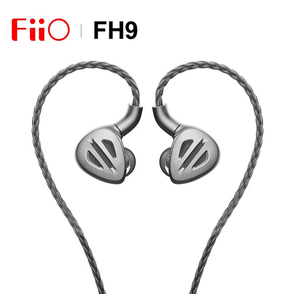 FiiO FH9, Hybrid Driver In-Ear Monitors: MMCX Connectors, High-Purity Monocrystalline Silver Cable Earphone IEM (FH 9)