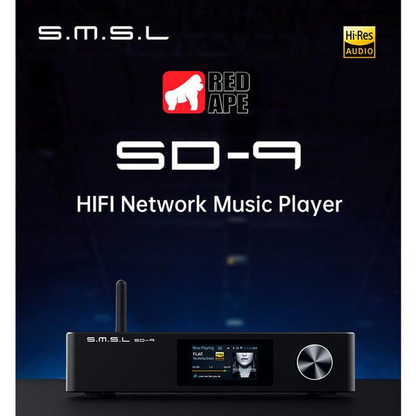 SMSL SD-9, Streaming Digital Audio Player: MQA Full Decoding, Bluetooth 4.0, HiFi Desktop Music Player and Streamer DAP