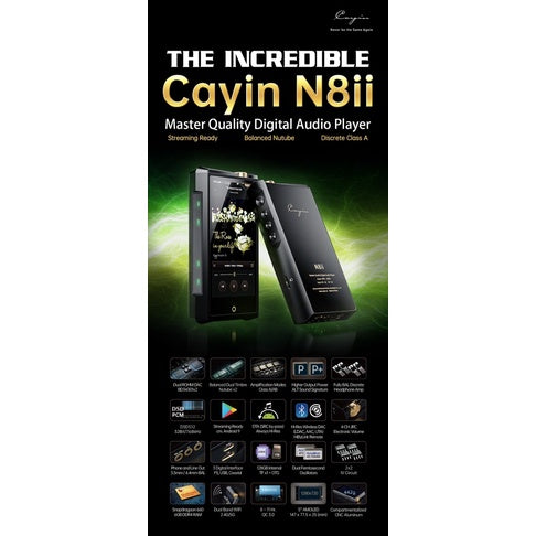 Cayin N8ii, Master Quality Digital Audio Player: Premium High-Resolution DAP (N82, N8 ii)