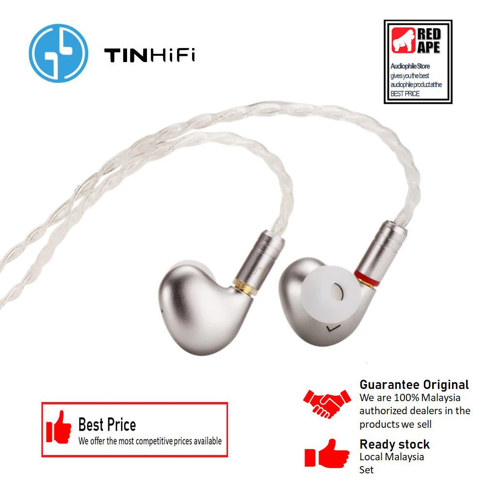 Tin Hifi T2 Plus, In-Ear Monitors: 10mm NanoPure Nickel-Zinc Alloy Driver for HiFi Sound Earphones IEM (T 2)