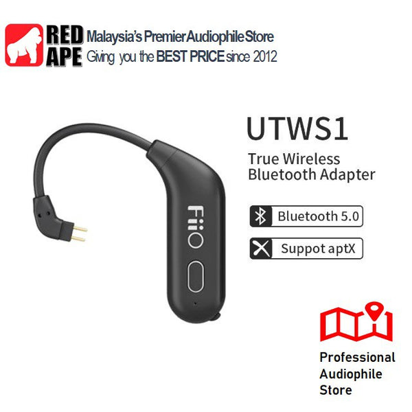 FiiO UTWS1, True Wireless Bluetooth Earhook Adapter: can fit Moondrop Aria (MMCX & 78pin) (UTWS 1)