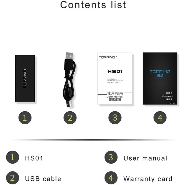 Topping HS01, USB Audio Isolator: USB 2.0 High Speed Audio Isolator (HS01)