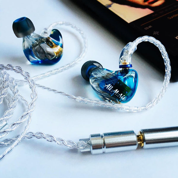 iBasso AM05, Hi-Res In-Ear Monitors: 5 Knowles Drivers with Silver-Plated OCC MMCX Cable IEM (AM 05, AM5)