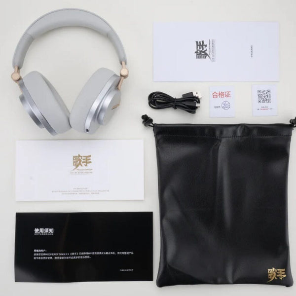 Moondrop x Singer, Wireless Closed Back Headphone: 40mm Dynamic Driver Portable Bluetooth Headphone