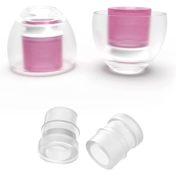 SpinFit CP100+ V2, Silicone Replacement Eartips (2 Pairs): with Adapter for IEM Premium Ear Tips (CP 100+ V2)