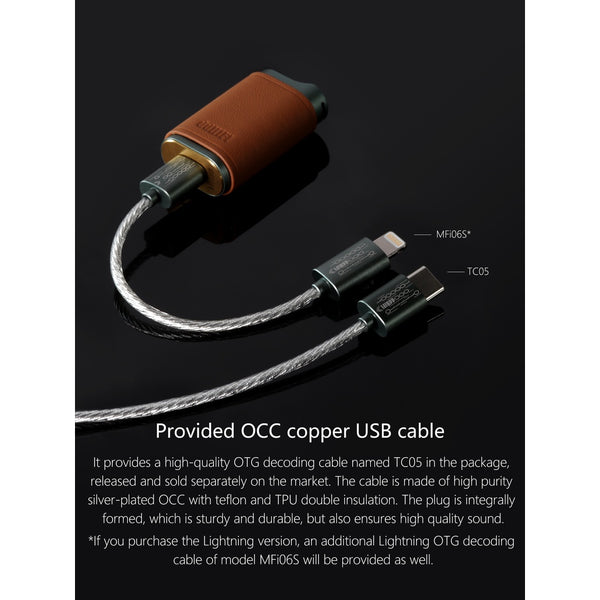 ddHifi TC44C, Portable Dongle DAC and Amplifier: Balanced 4.4mm and 3.5mm Outputs (TC44C)