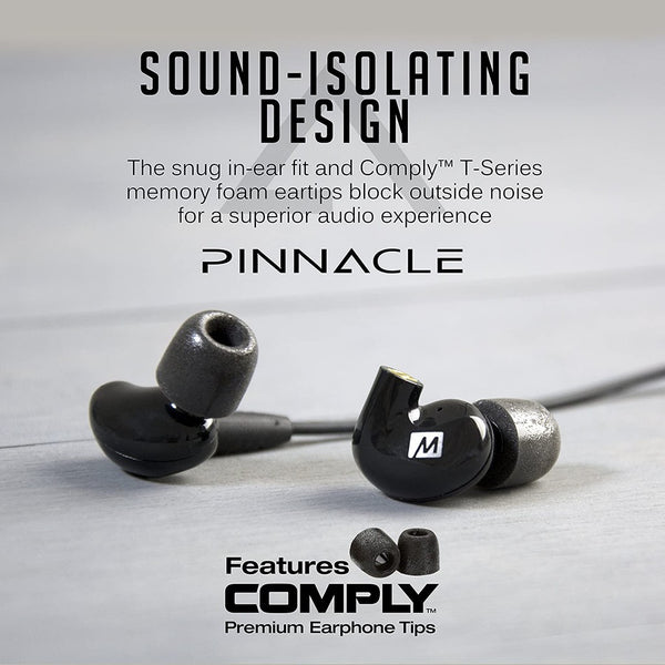 MEE Audio Pinnacle P2, In-Ear Monitors: High Fidelity Earphones with Detachable Cables (Pinnacle P2)