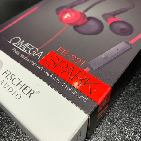 Fischer Audio Omega Spark FE-321, Wired In-Ear Earbuds: with Built-In Mic, High Performance Wired Earphones IEM (FE 321)