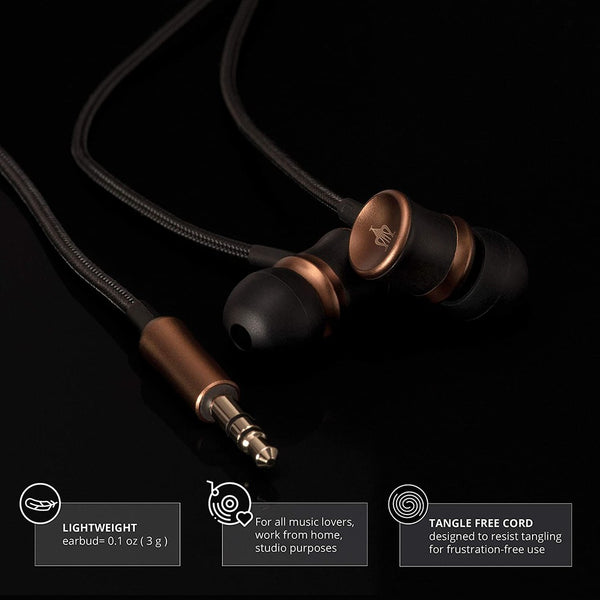 Meze 12 Classics V2, In-Ear Monitors: Premium High Fidelity Wooden Earphones, Gunmetal IEM