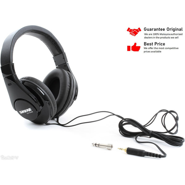 Shure SRH240A, Closed-Back Headphones: Professional Quality Over-Ear Headphones (SRH 240A)