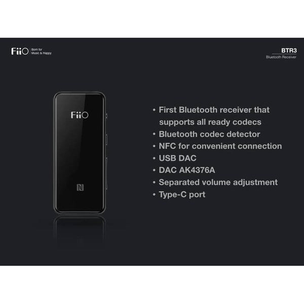 FiiO BTR3, Portable Bluetooth Receiver, DAC and Amplifier: High-Resolution Wireless DAC/AMP (BTR 3, BTR03)