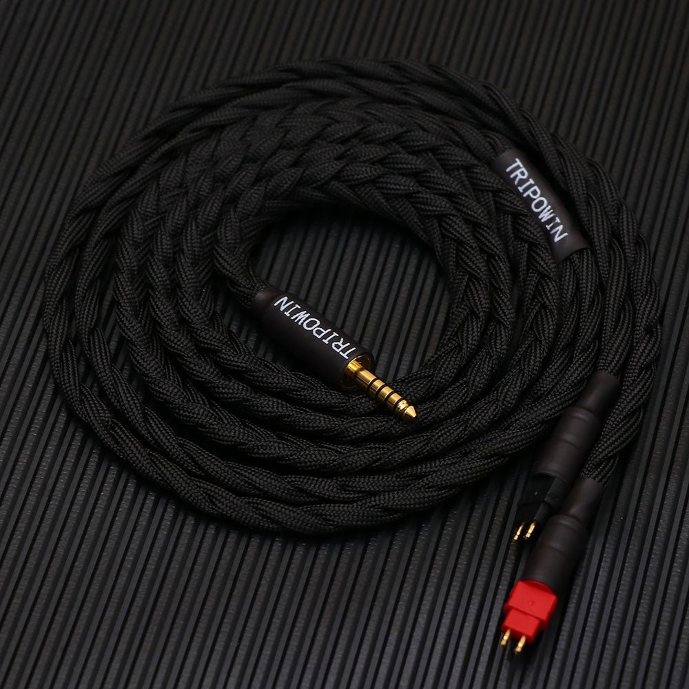 Tripowin GranVia, In-Ear Monitors Upgrade Cable: Handmade Replacement Cable for Sennheiser HD800HD650HD600 (GranVia)