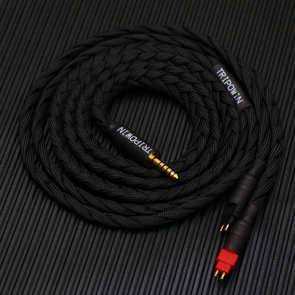 Tripowin GranVia, In-Ear Monitors Upgrade Cable: Handmade Replacement Cable for Sennheiser HD800HD650HD600 (GranVia)