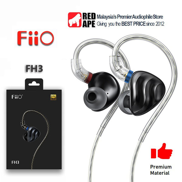 Fiio FH3, Hybrid Driver In-Ear Monitors: High-Res Triple Driver Earphones IEM (FH 3)