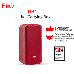 FiiO HB4, Custom Leather Storage Case: Dustproof Protection Mini Travel Portable Carrying Box Case (HB 4)