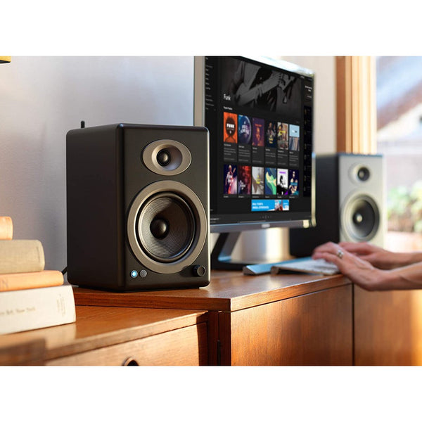 Audioengine A5+ Plus, Wireless Speaker: Desktop Monitor Speakers for Home Music System, aptX HD (A5+ Plus)