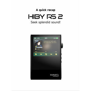 HiBy RS2, Darwin R2R High-Resolution Digital Music Player: MQA, Dual MicroSD Slots (RS2)