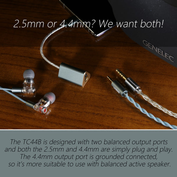 DDHifi TC44B, Portable Dongle DAC and Amplifier: Dual DAC with Balanced Outputs (TC44B)