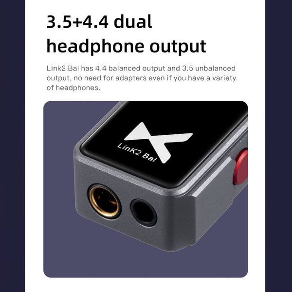 xDuoo Link2 Bal, Portable DAC and Amplifier: Balanced Headphone Amplifier with CS43131 Chip USB DAC/AMP (Link2 Bal)