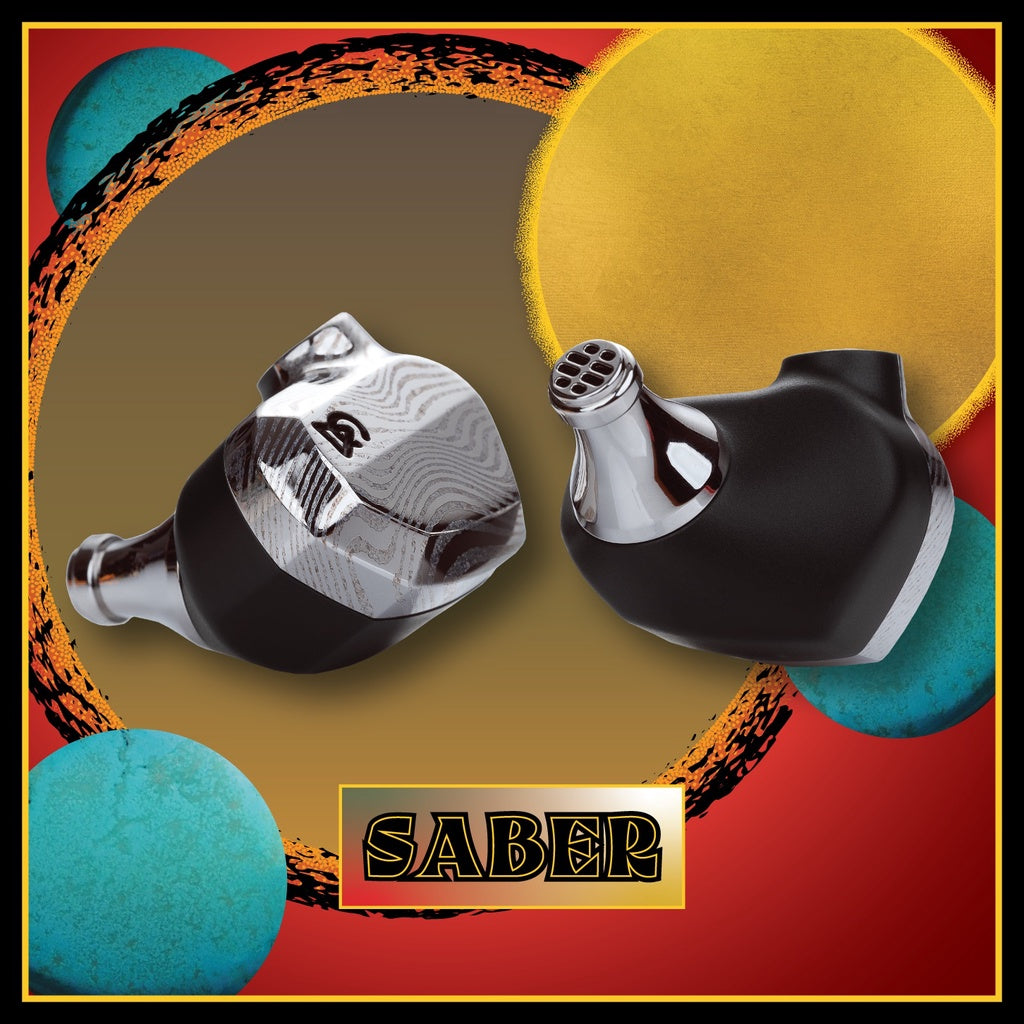 Campfire Saber, Hybrid In-Ear Monitors: 2022 Edition Earphones IEM (Saber)