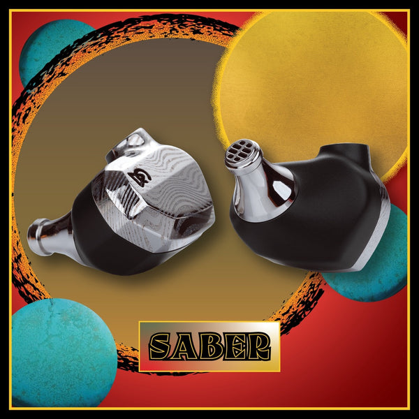 Campfire Saber, Hybrid In-Ear Monitors: 2022 Edition Earphones IEM (Saber)