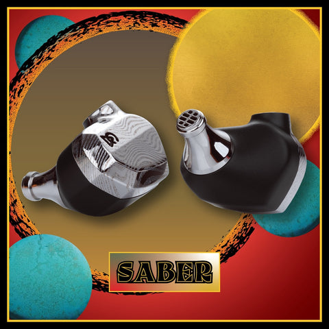 Campfire Saber, Hybrid In-Ear Monitors: 2022 Edition Earphones IEM (Saber)