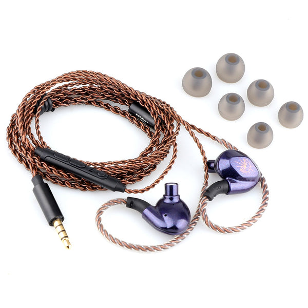 Blon Z200, In-Ear Monitors with Mic: HiFi 10mm Carbon Diaphragm Driver Earphones IEM (Z 200)