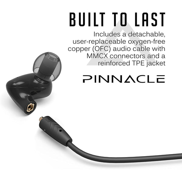 MEE Audio Pinnacle P2, In-Ear Monitors: High Fidelity Earphones with Detachable Cables (Pinnacle P2)