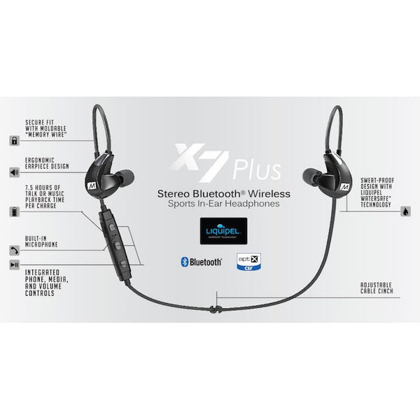 MEE Audio X7 Plus, Wireless In-Ear Monitors: Bluetooth Sports Earphones with HD Sound IEM (X7 Plus)