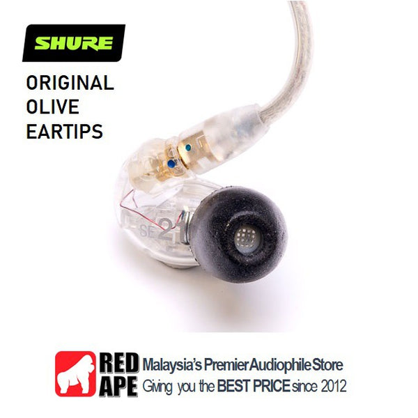 Shure Olive EABKF1, Foam Replacement Eartips (Medium Size): For Shure, Westone, Etymotic, Phonak Ear Tips (F1)