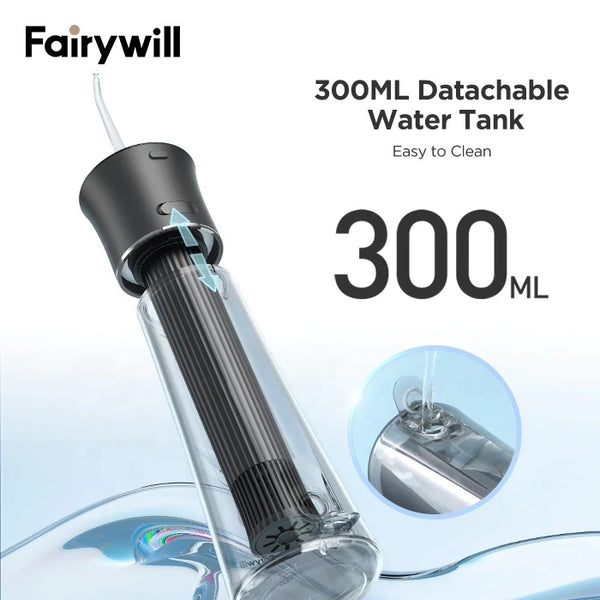 Fairywill F30, Oral Flosser: 5 Modes Rechargeable Water Floss Portable Dental Water Irrigator (F 30)