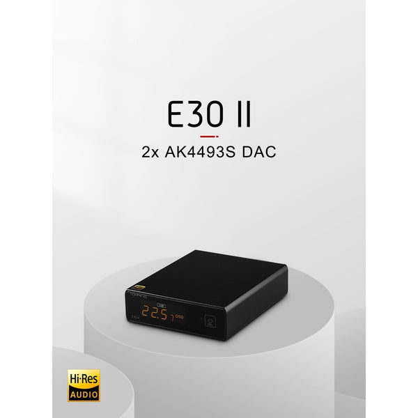 Topping E30ii or E30ii Lite DAC and Preamplifier: MQA DAC 2xAK4493S Hi-Res XMOS XU208 DAC 32Bit/768kHz DAC/AMP (E30 ii)