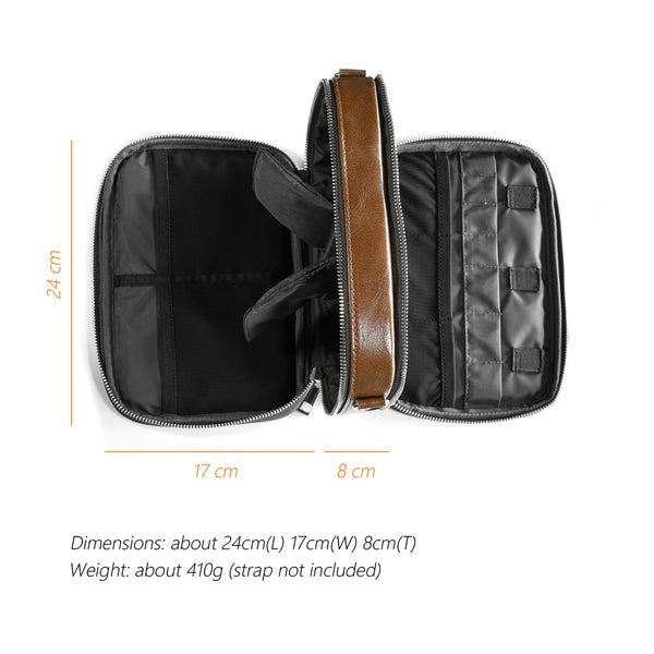 DDHifi C2020, Portable Carrying Case: HiFi Storage Organizer, Brown, Protective, On-the-Go DAP Case (C 2020)