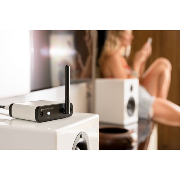 Audioengine B-Fi, Multiroom Music Streamer: Hi-Fi Low Latency Wi-Fi Audio Receiver for Speakers Music Streamer (B-Fi)