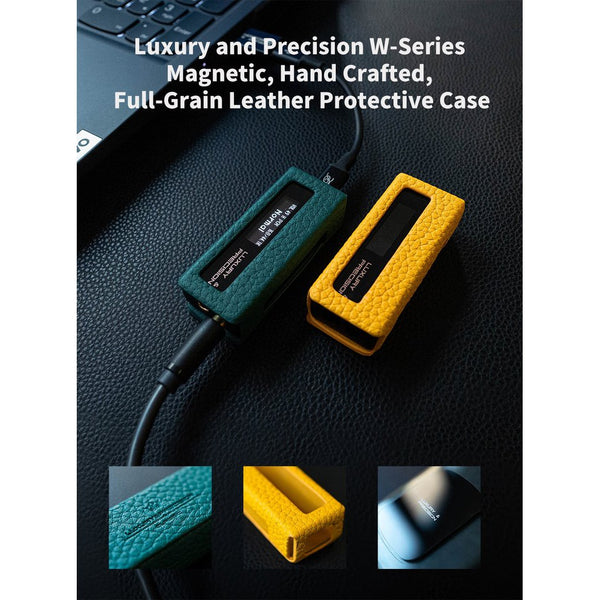 Luxury Precision W1 or W2, Leather Case: Genuine Leather Case with Magnet for Luxury Precision Case (W1W2)