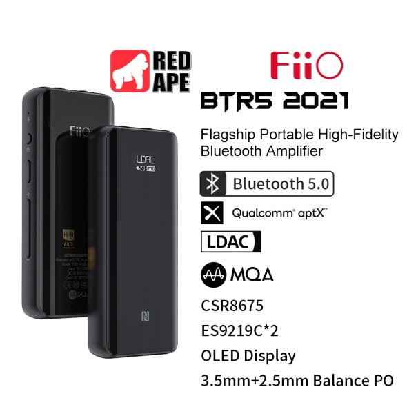 FiiO BTR5, Portable Bluetooth Receiver, DAC and Amplifier: Bluetooth DAC/AMP with MQA Support (BTR 5, BTR05)