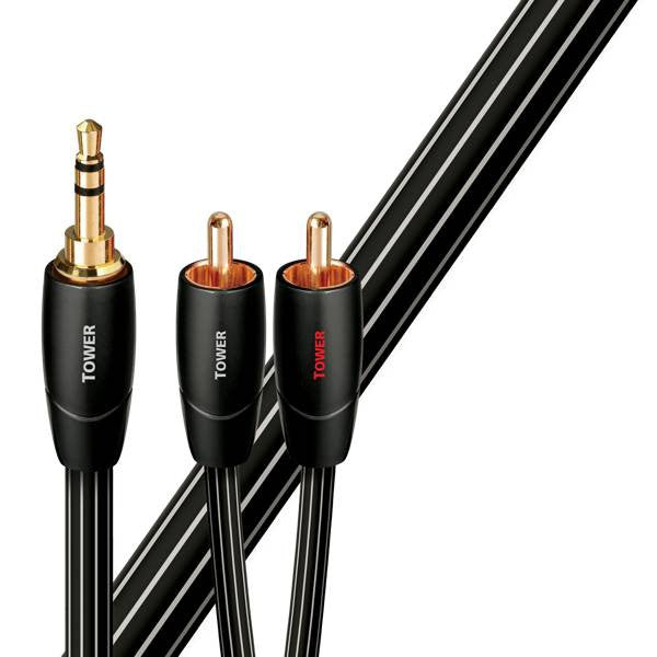 AudioQuest Tower, RCA to 3.5mm Interconnect Cable: Premium Audio Cable (Tower)