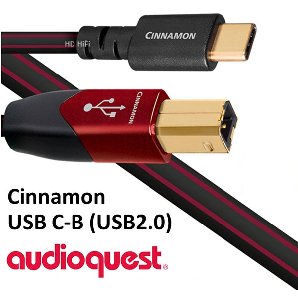 AudioQuest Cinnamon USB B to USB C, Audio Cable (1.5m): Premium High-End Cable (Cinnamon)