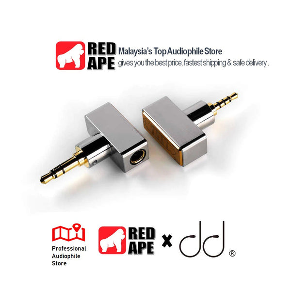 ddHifi DJ44B or DJ44C, 4.4mm to 2.5mm/3.5mm Adapter: 4.4mm Female to 2.5mm or 3.5mm Male Adapter (DJ 44B, DJ 44C)