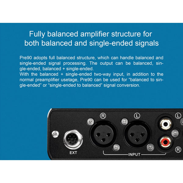 Topping Pre90 and Ext90, Preamplifier: Fully Balanced Preamplifier for Topping A90 PREAMP (Pre90, Ext90)