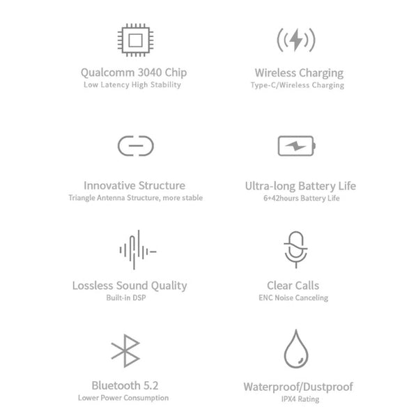 Tanchjim Echo, True Wireless Earbuds: IPX4, Bluetooth 5.2 with 10mm Beryllium Plated Dynamic Driver TWS (ECHO)